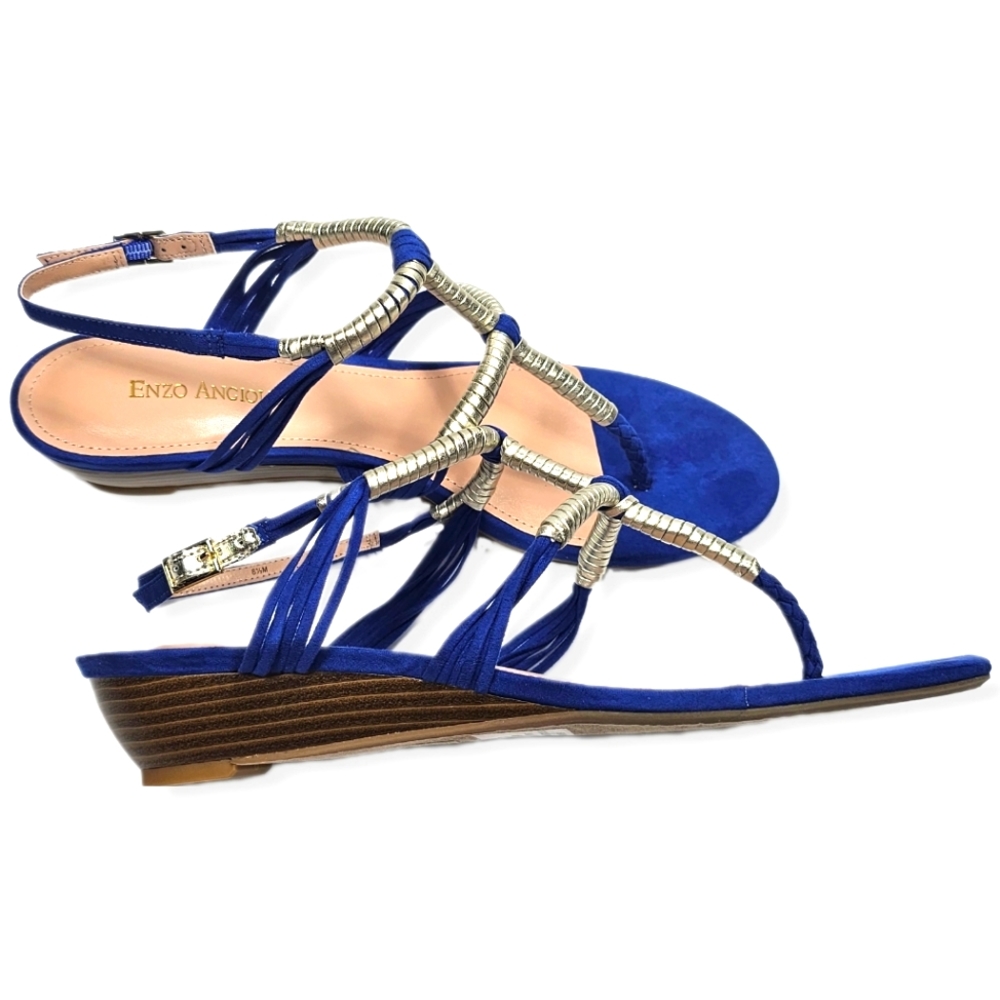 Enzo Angiolini Thong Style Sandals in Sapphire Size 8.5M NEW 1098